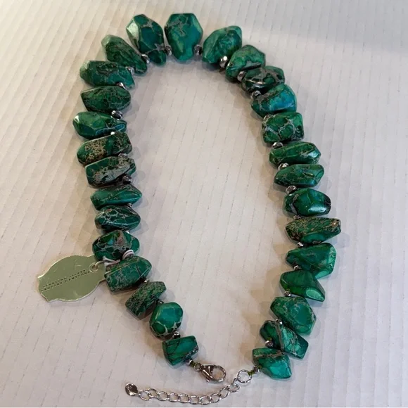 🆕 💚 King Jasper Goddess Necklace – Iris & Lily London – Sterling Silver 💚 - Picture 8 of 16